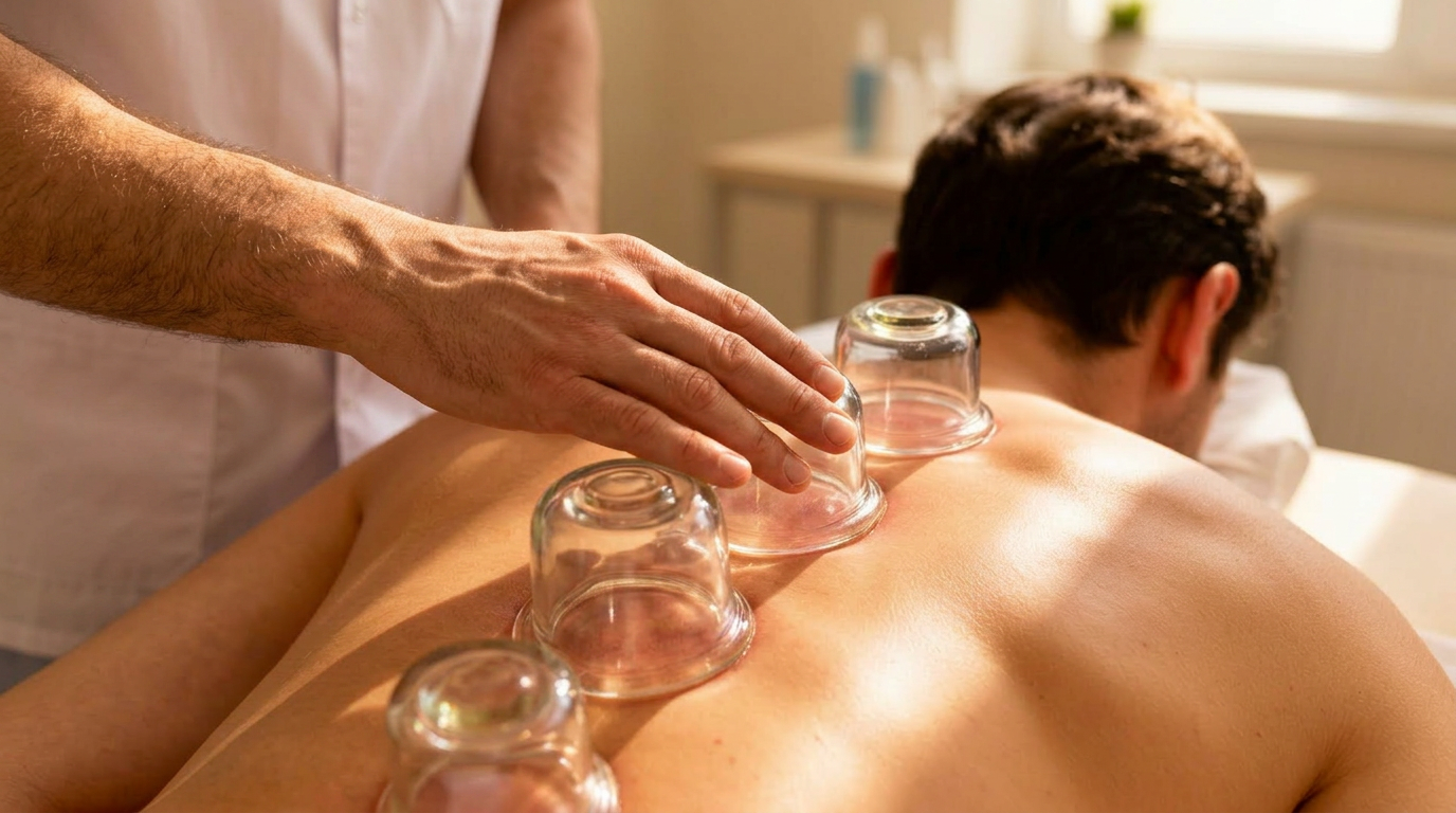 Cupping thérapie en séance
